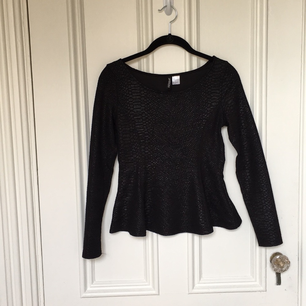 Faux snakeskin blouse